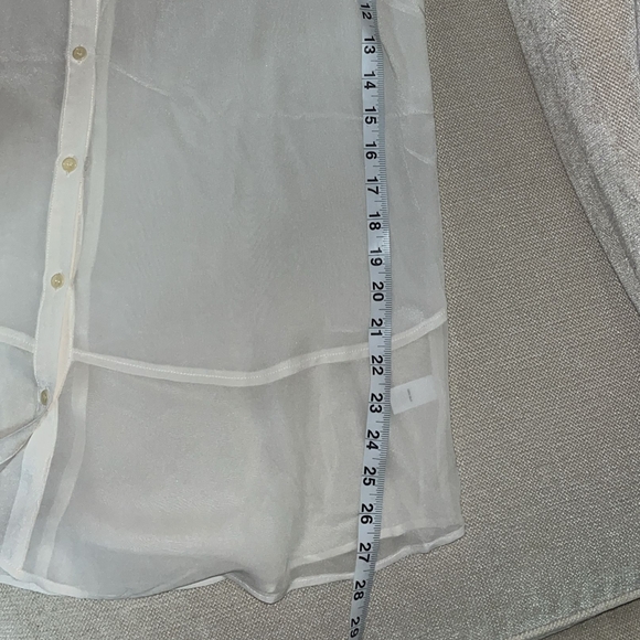 White Button-Up Blouse - Picture 5 of 8